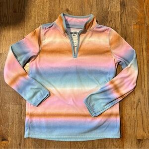 OshKosh B'gosh Pastel Rainbow Quarter-Zip Pullover